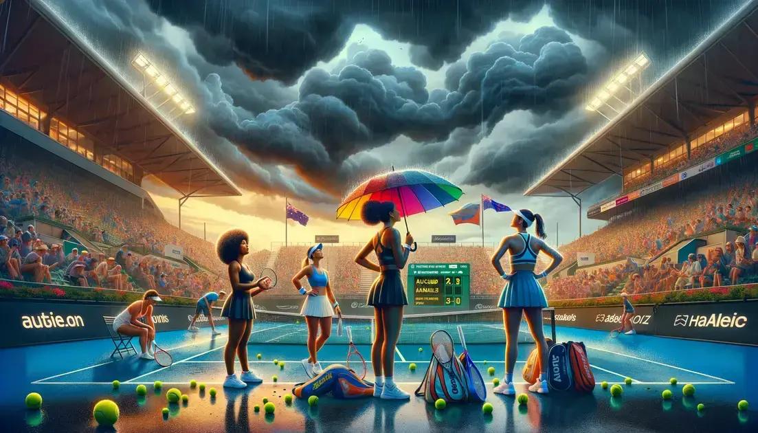 Chuva em Auckland: Interrupção de Jogo e Rodada Dupla no Sábado