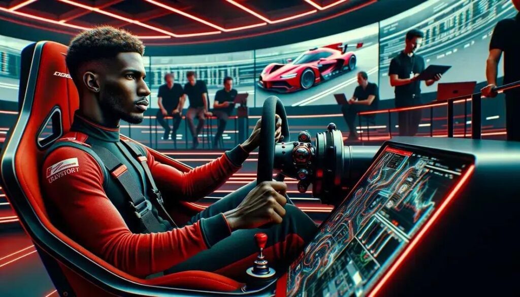 Hamilton Testa Simulador da Ferrari Antes de Teste em Fiorano