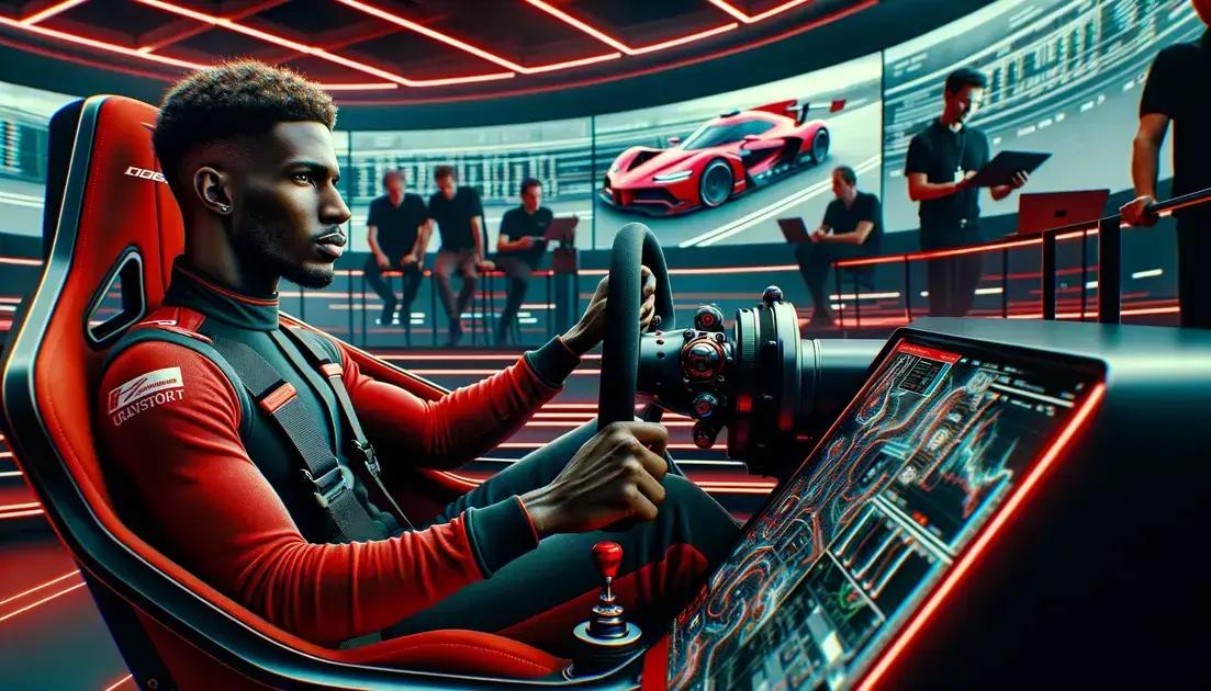 Hamilton Testa Simulador da Ferrari Antes de Teste em Fiorano