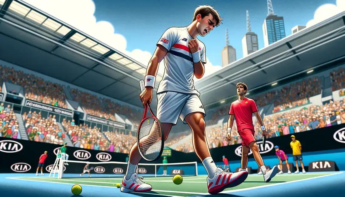 Jack Draper se Retira em Jogo Contra Alcaraz na Austrália