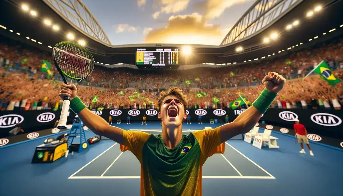 João Fonseca atropela Rublev e avança no Australian Open