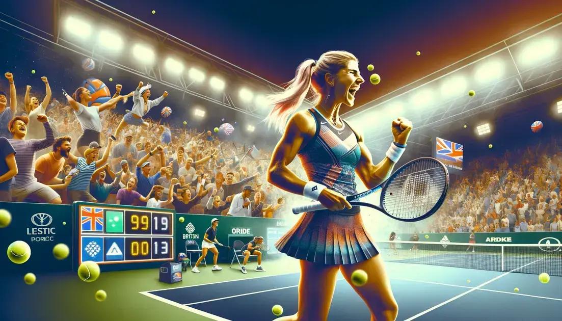 Katie Boulter leva Grã-Bretanha às quartas da United Cup