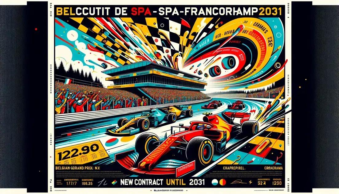Novo Contrato do Grande Prêmio da Bélgica até 2031