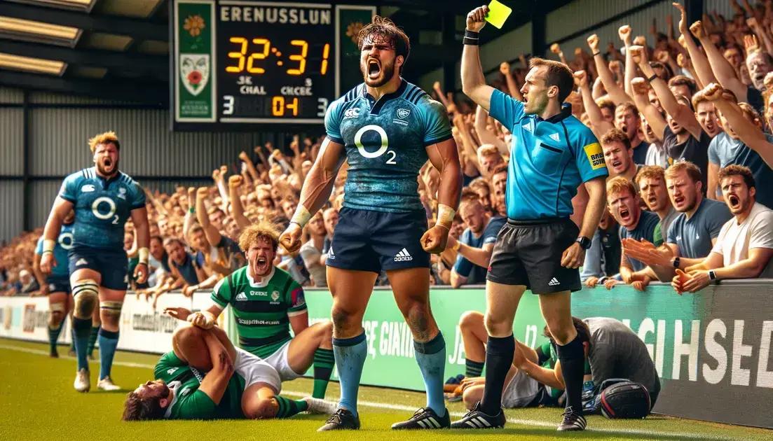 Ollie Lawrence se desculpa por reação após colisão com Mitchell