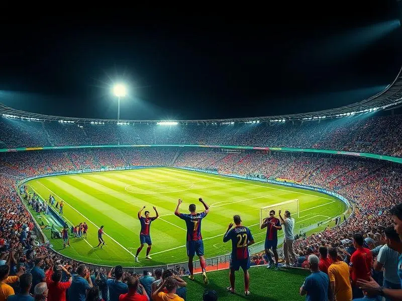 Estádio lotado na Bahia celebra vitória do Bahia na Copa Libertadores.