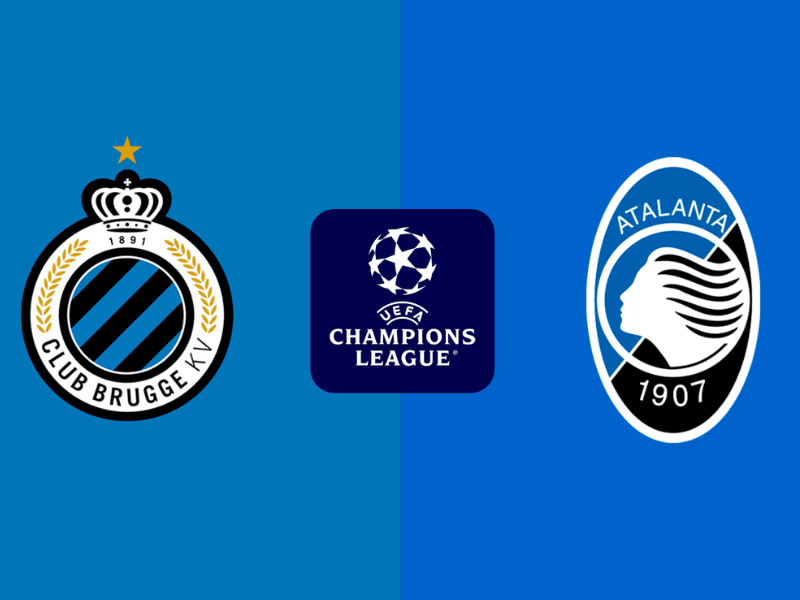 Torcida da Atalanta vibrante no estádio Gewiss Stadium, em Bérgamo, antes do jogo contra o Club Brugge pela Champions League.