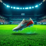 Visualização futurista do possível retorno de Neymar ao futebol europeu com tecnologia holográfica.