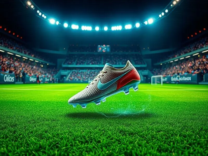 Visualização futurista do possível retorno de Neymar ao futebol europeu com tecnologia holográfica.