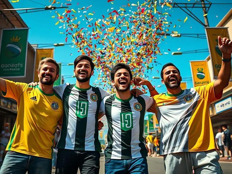 Torcedores de times paulistas festejam a classificação para a Copa do Brasil 2026.