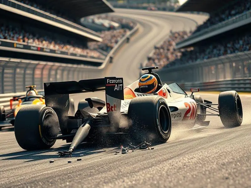 Imagem do acidente entre Jack Doohan e Isack Hadjar na Fórmula 2 em Suzuka.