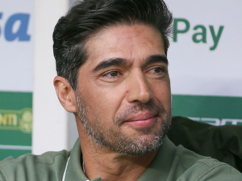 Abel Ferreira, técnico do Palmeiras, em coletiva de imprensa.