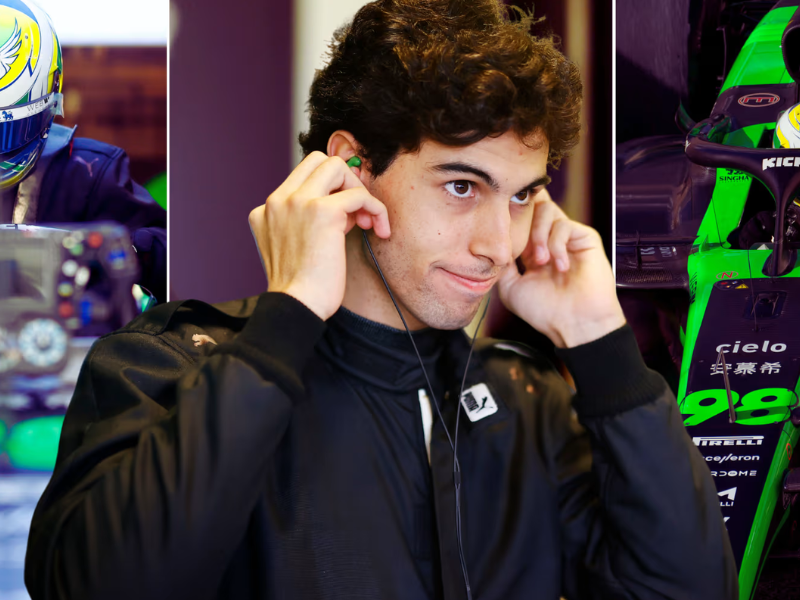 Gabriel Bortoleto pronto para correr no GP de Imola, Fórmula 1.