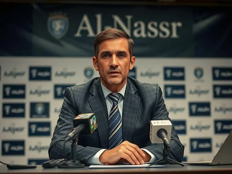 Fernando Hierro, diretor esportivo do Al-Nassr, em entrevista coletiva.