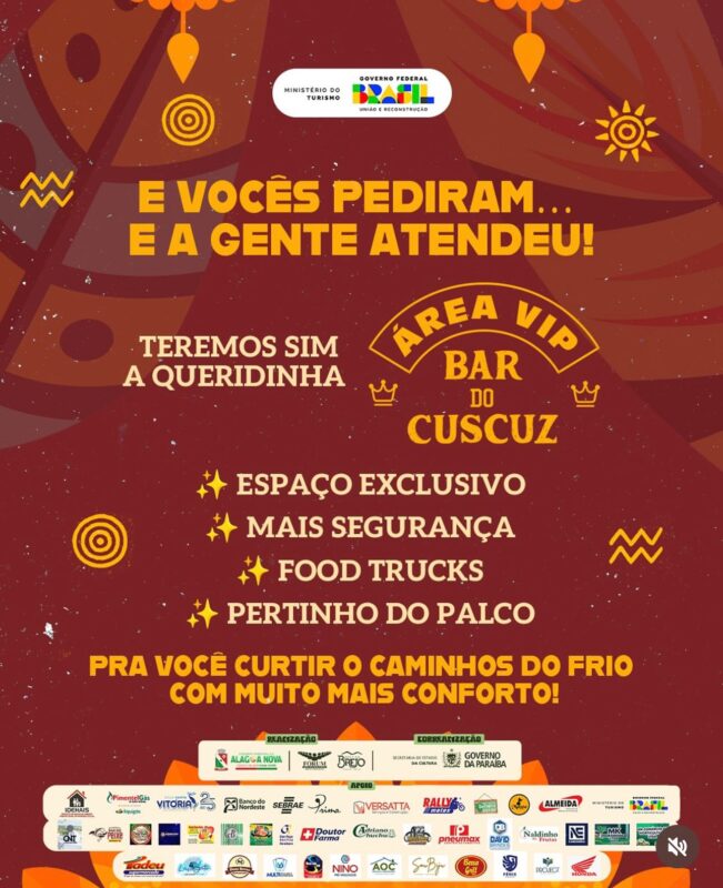 Caminhos do Frio em Alagoa Nova: programação completa e shows confirmados